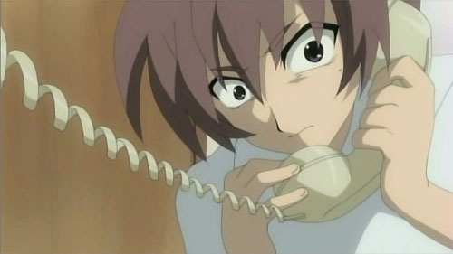 Keiichi Terrified on the Phone
