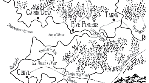 Map of Five Fingers and Environs