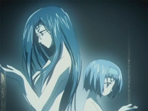Shouko and Karada, as seen in the opening credits