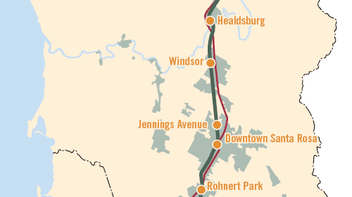 Proposed SMART station locales