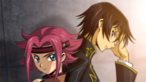 Kallen and Lelouche from Code Geass