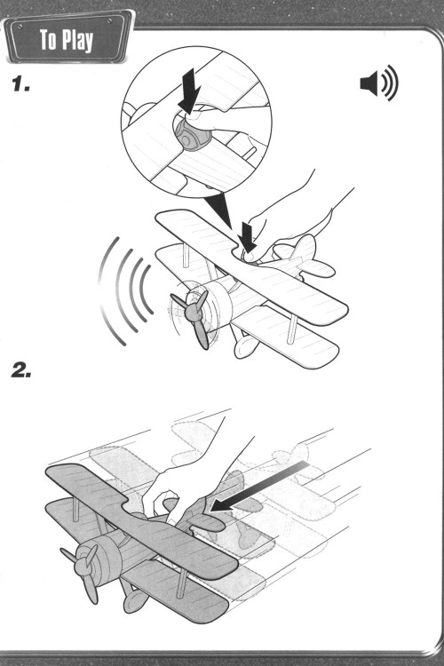 How to play with a toy plane